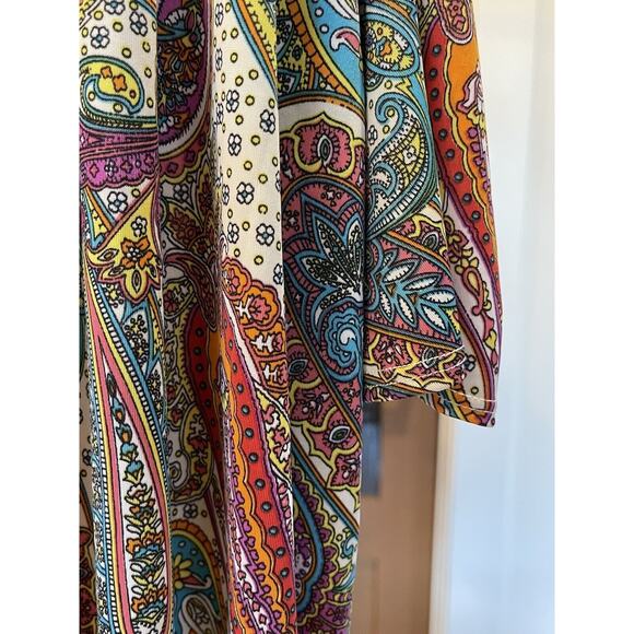 STAR VIXEN Multicolor Paisley Women’s 2X Cold Shoulder Blouse - Picture 5 of 16